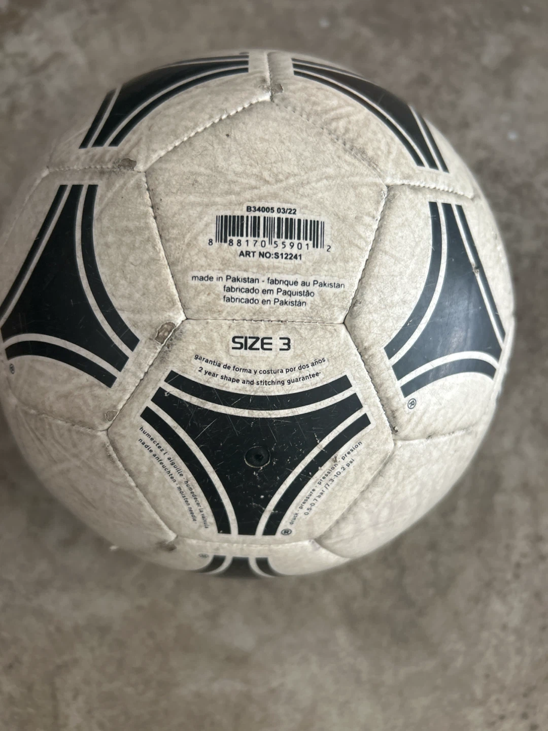 Size 3 soccer ball