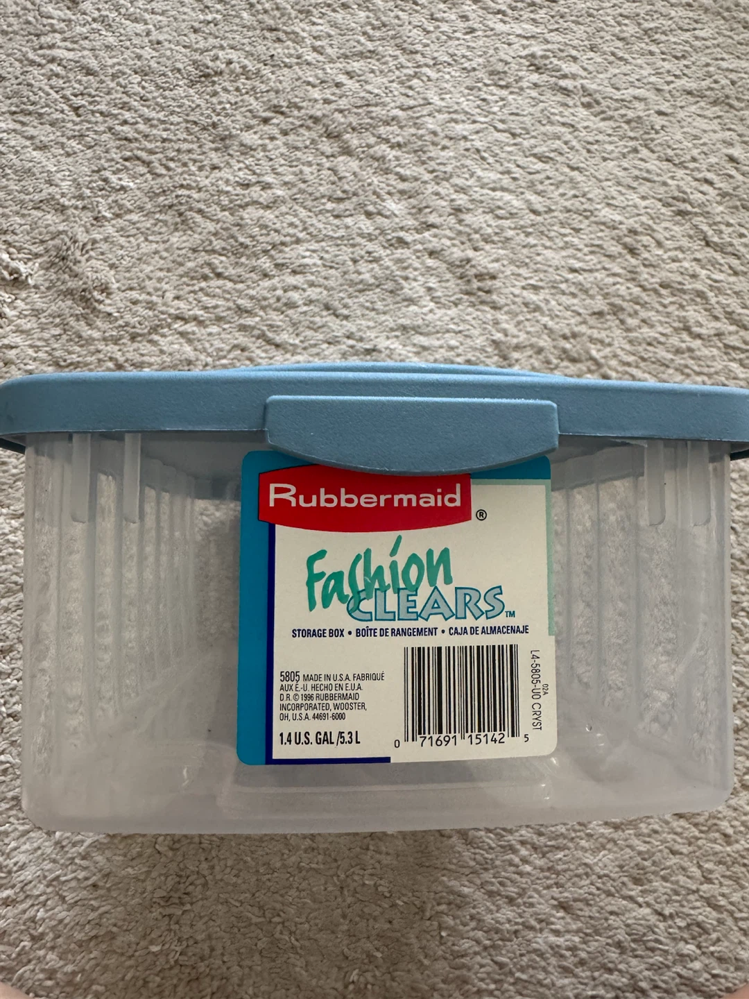 Rubbermaid Fashion Clears Storage Box
