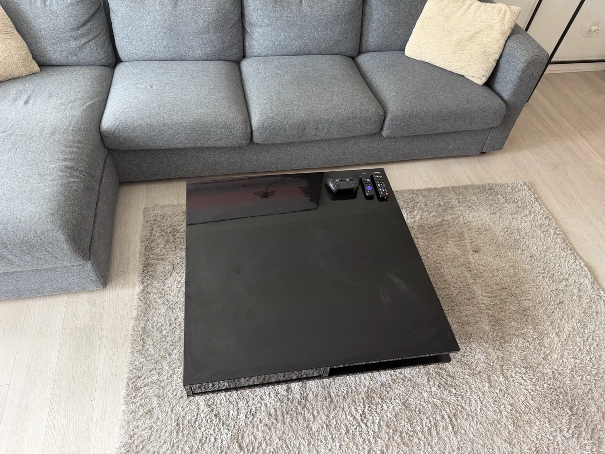 Black Coffee Table with Drawers