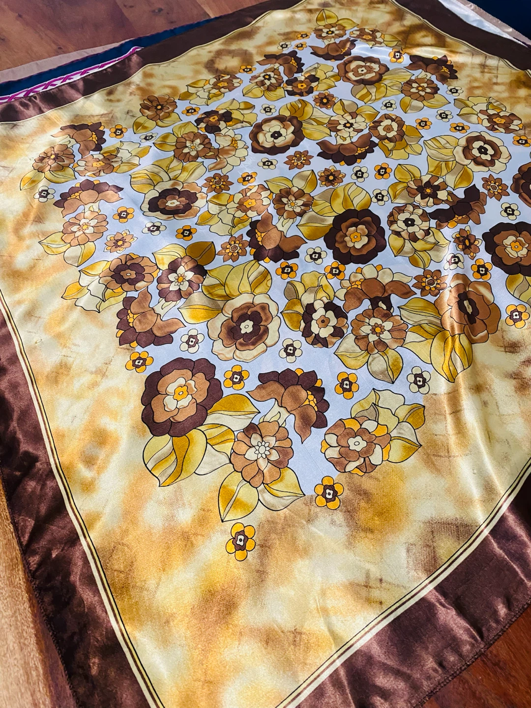 Rosa Parks Floral Silk Square Scarf