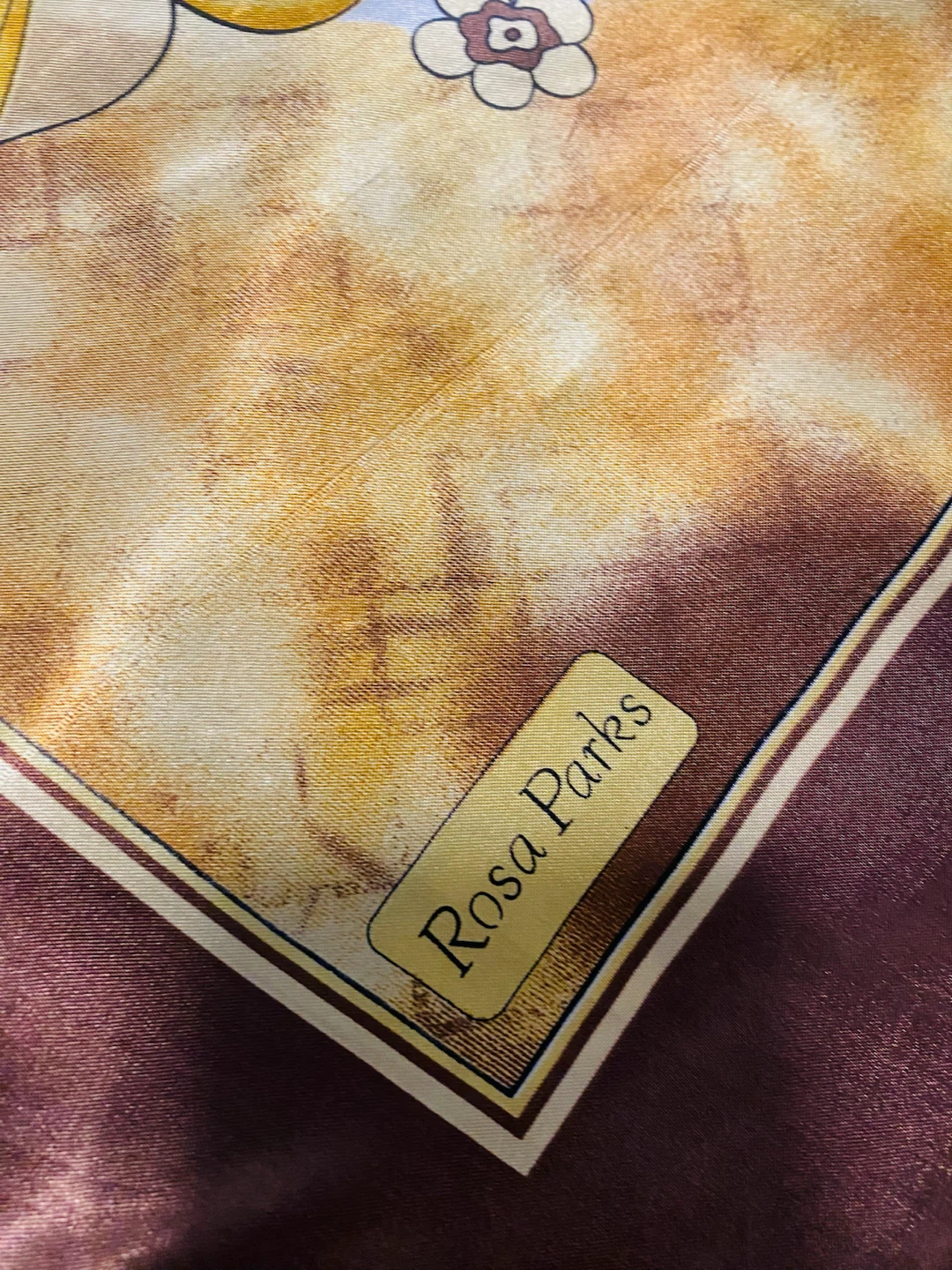 Rosa Parks Floral Silk Square Scarf - photo 2