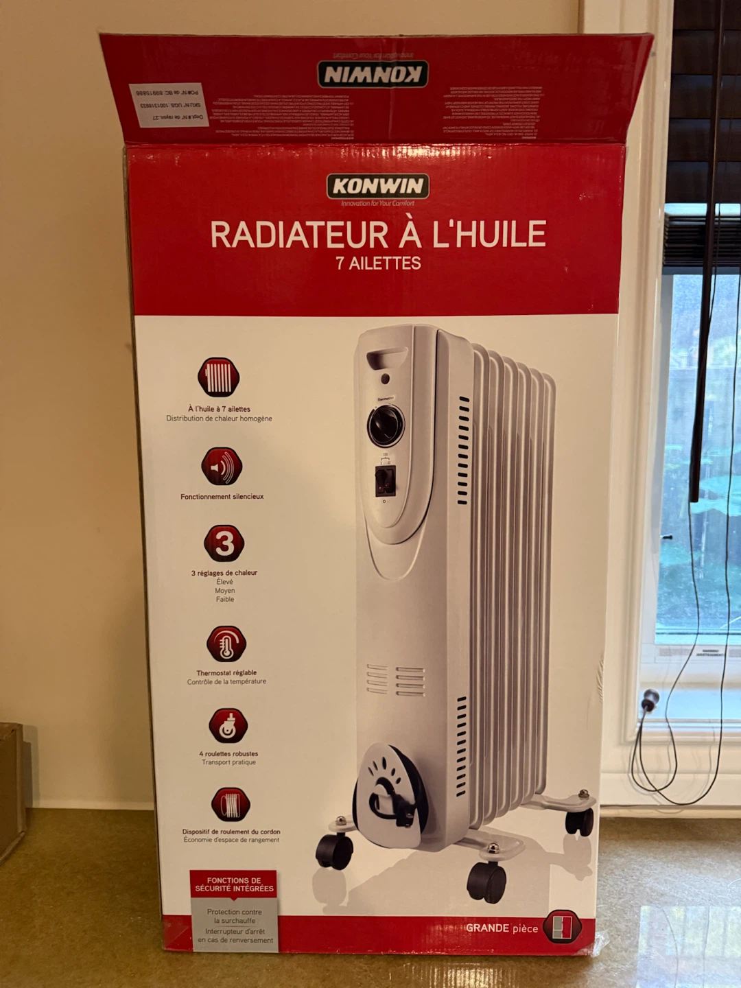 Konwin Oil Filled Radiator Heater
