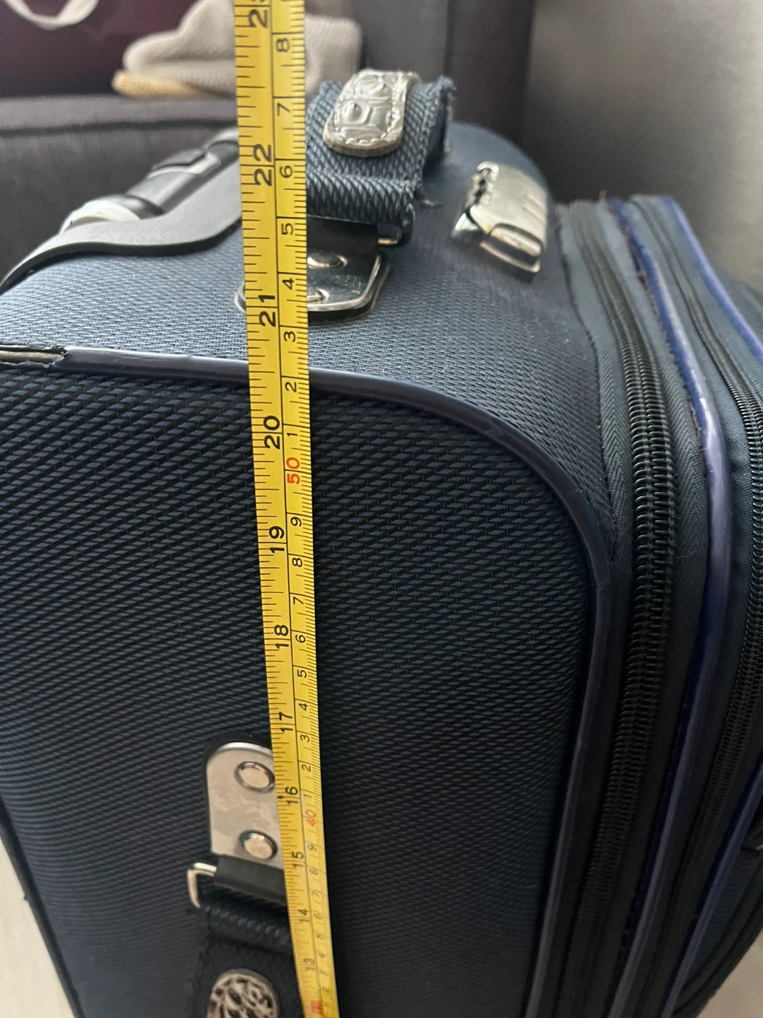 Blue Rolling Suitcase 20.5”haha 10” 14”