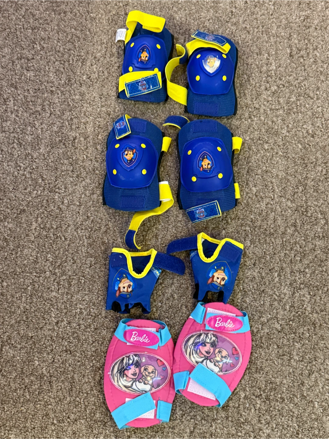 Barbie & Paw Patrol Kids Protective Gear Set