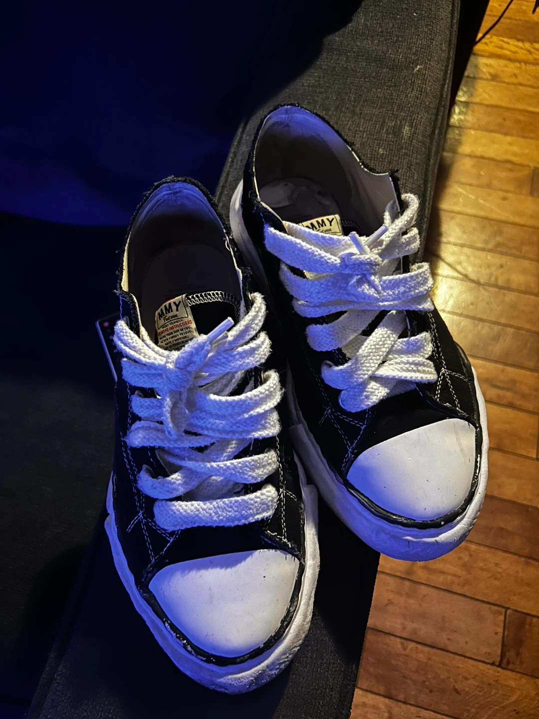 Maison Mihara Yasuhiro Black Canvas Sneakers
