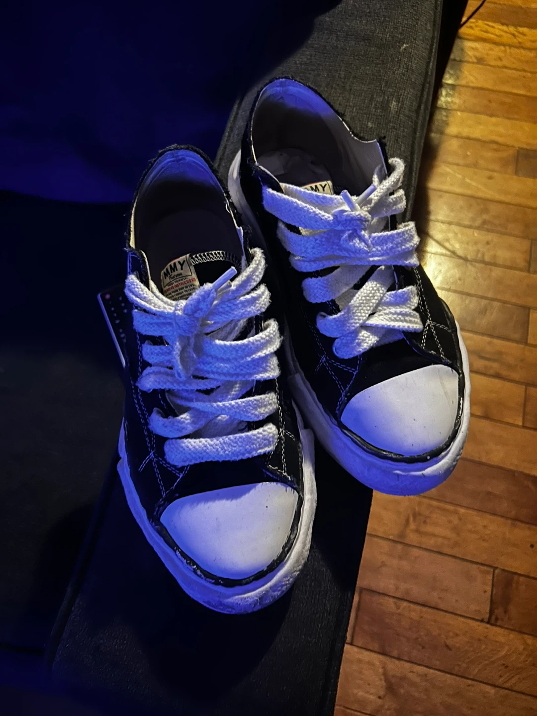 Maison Mihara Yasuhiro Black Canvas Sneakers - photo 2
