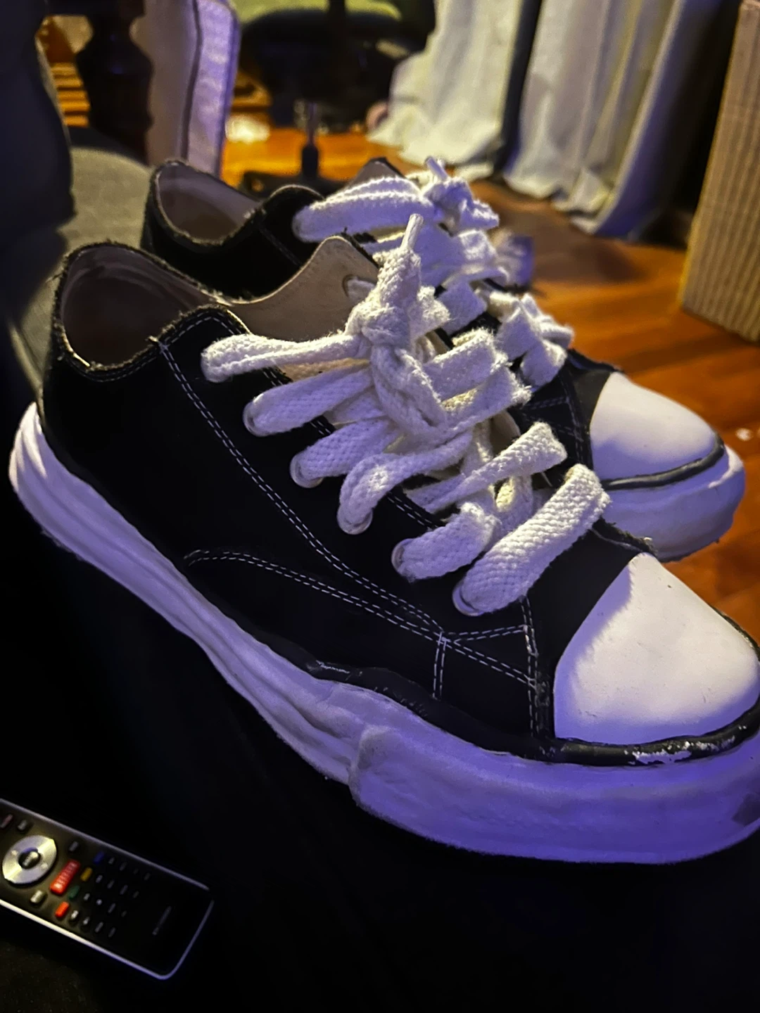 Maison Mihara Yasuhiro Black Canvas Sneakers - photo 3