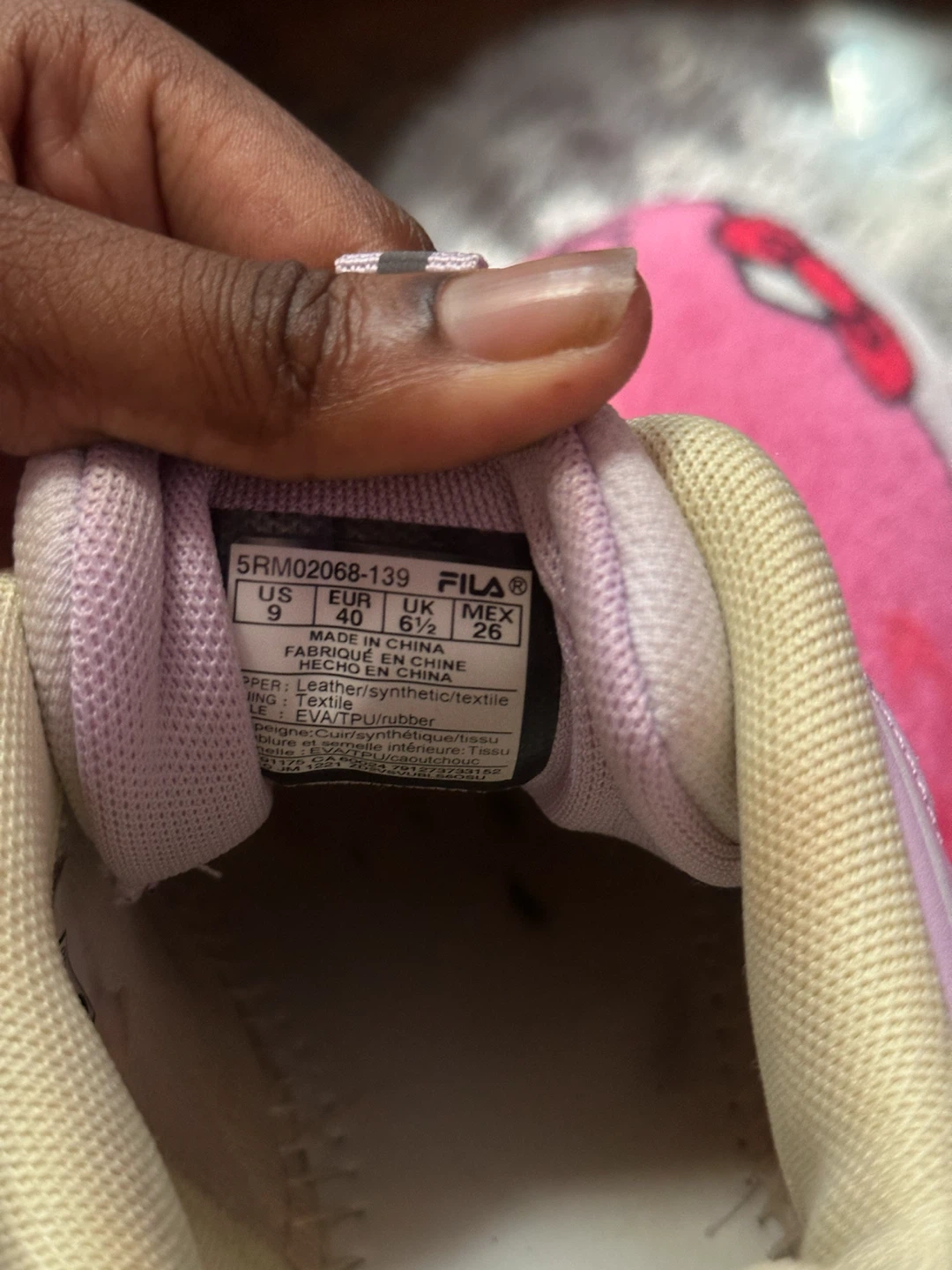 Fila Women's Lavender and Yellow Chunky Sneakers - photo 4