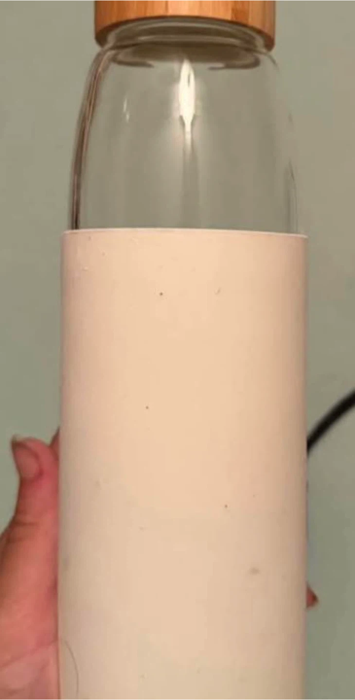 Glass water bottle
