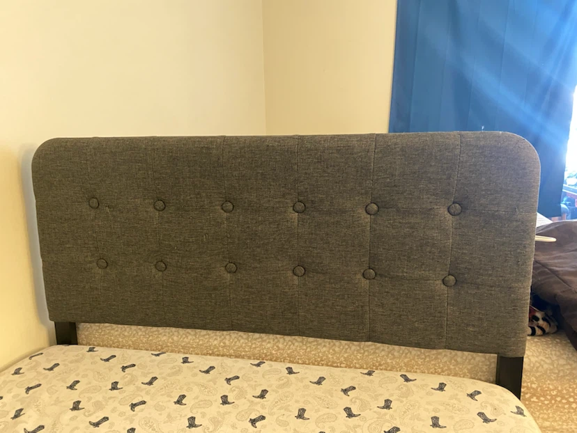 Metal Twin Bed Frame with Headboard - photo 2