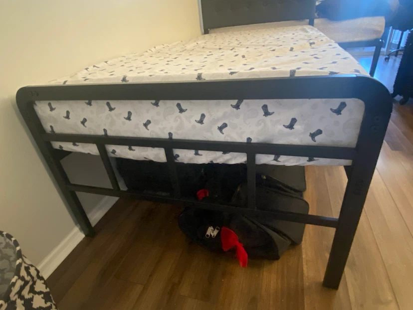 Metal Twin Bed Frame with Headboard - photo 3