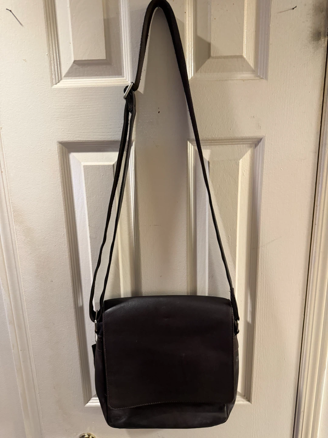 Brown Leather Messenger Bag