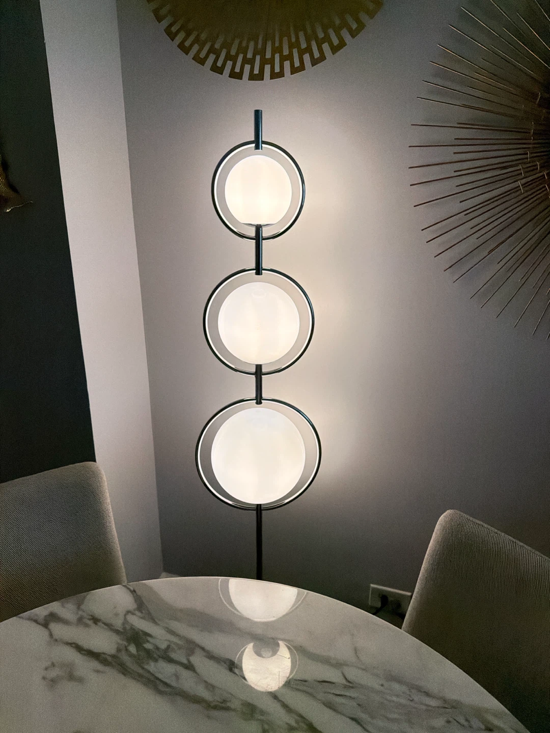 CB2 Modern 3-Tier Globe Floor Lamp