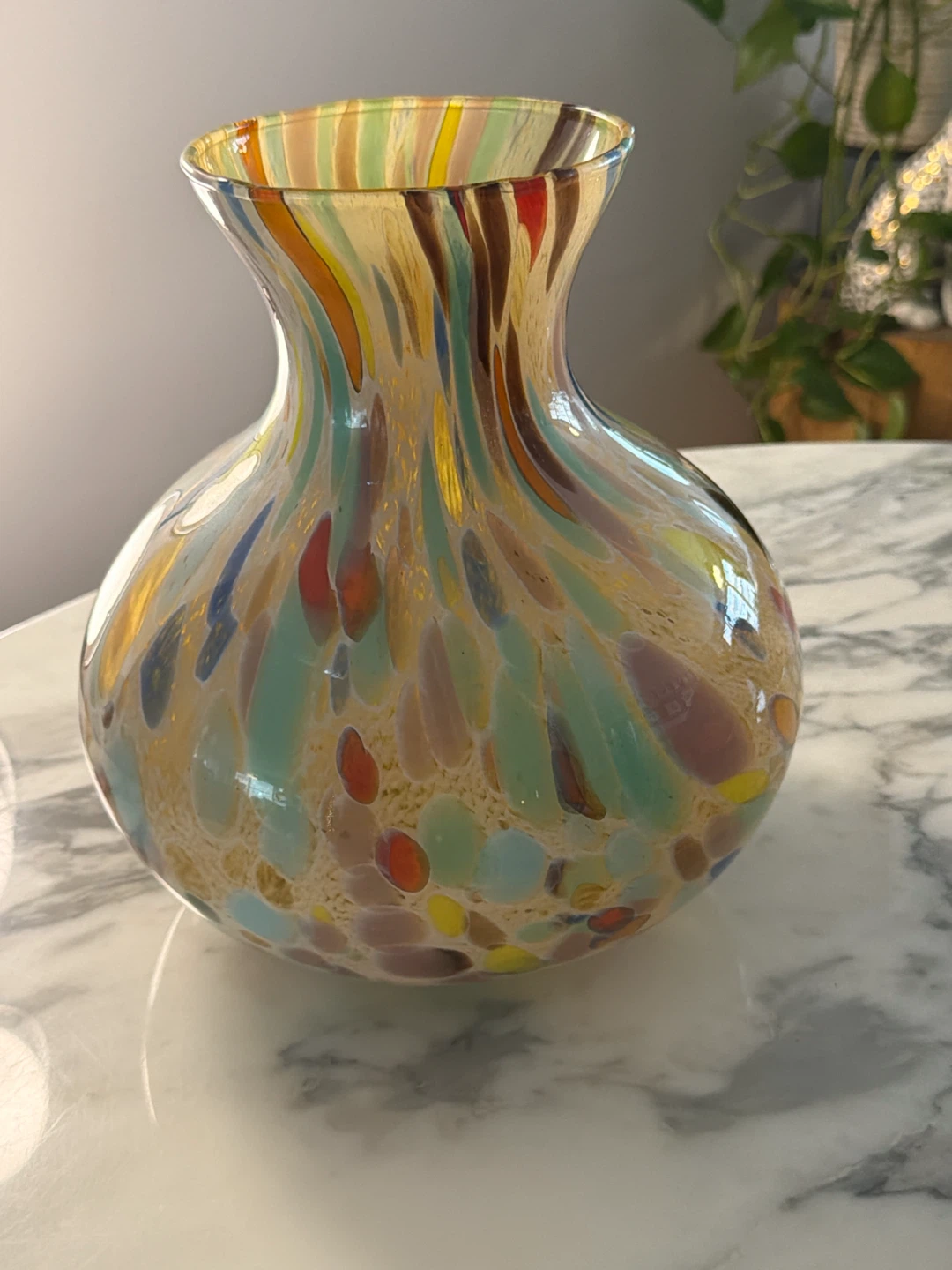 Colorful Swirl Glass Vase - photo 2