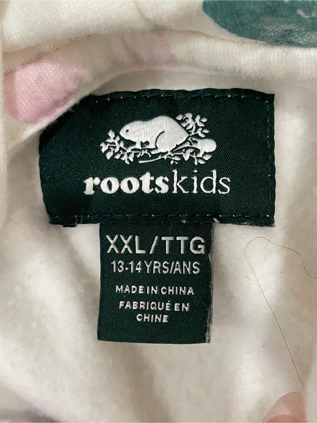 Roots Kids White Heart Print Hoodie - photo 3