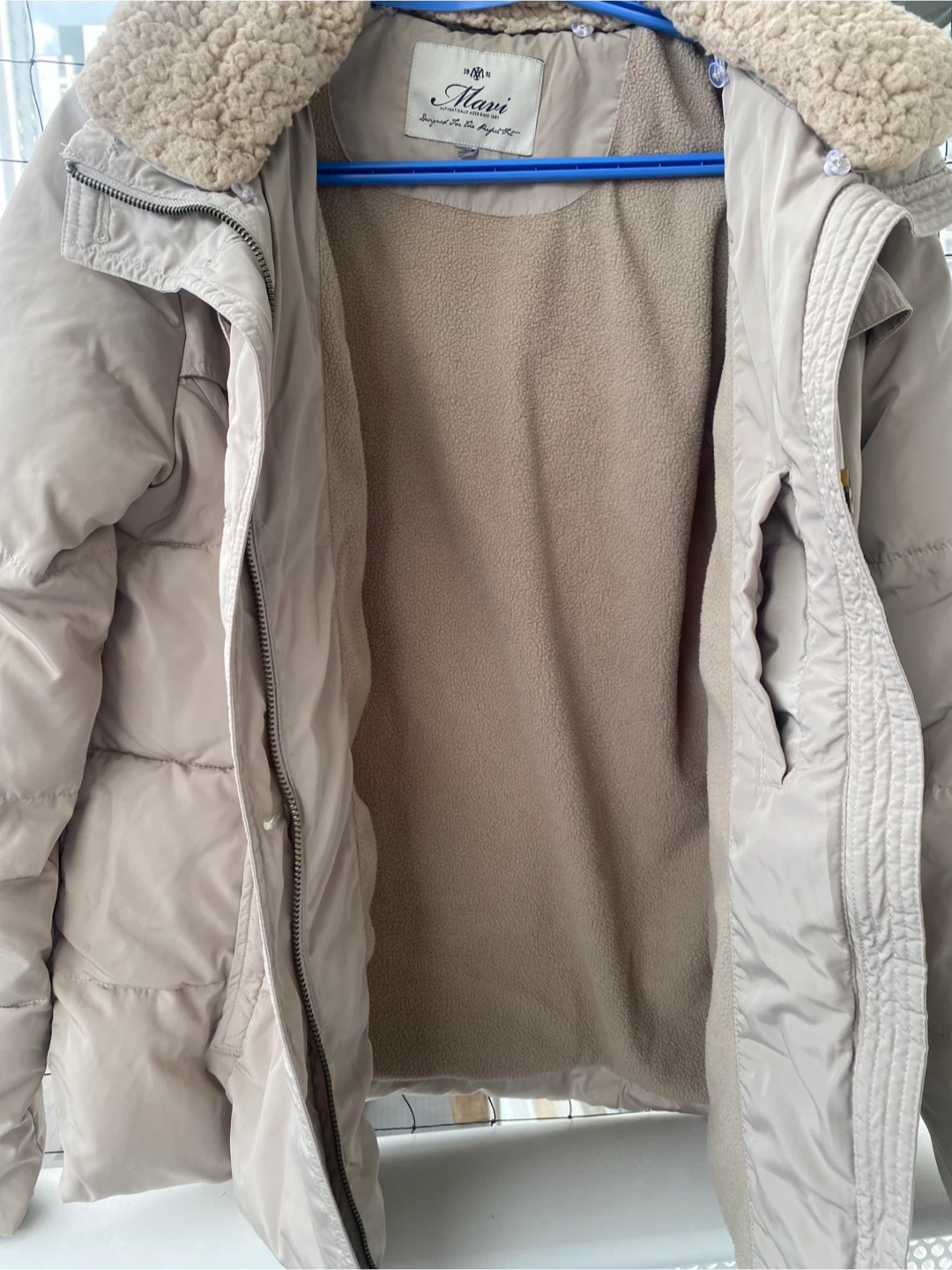 Mavi Puffer Jacket with Shearling Collar - photo 4