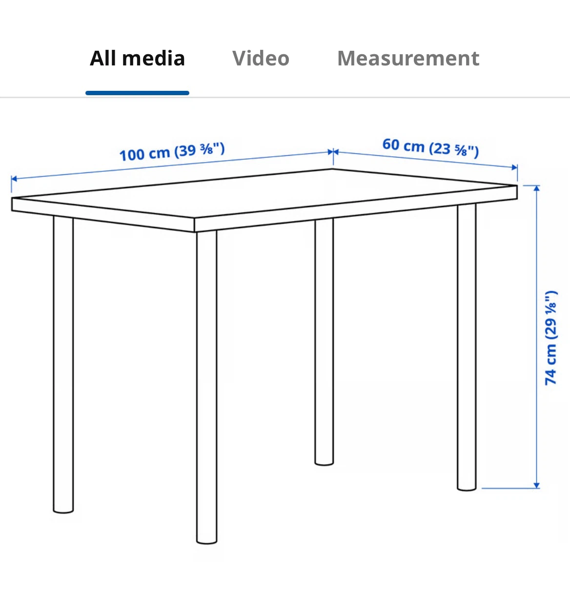 White IKEA Desk/Table