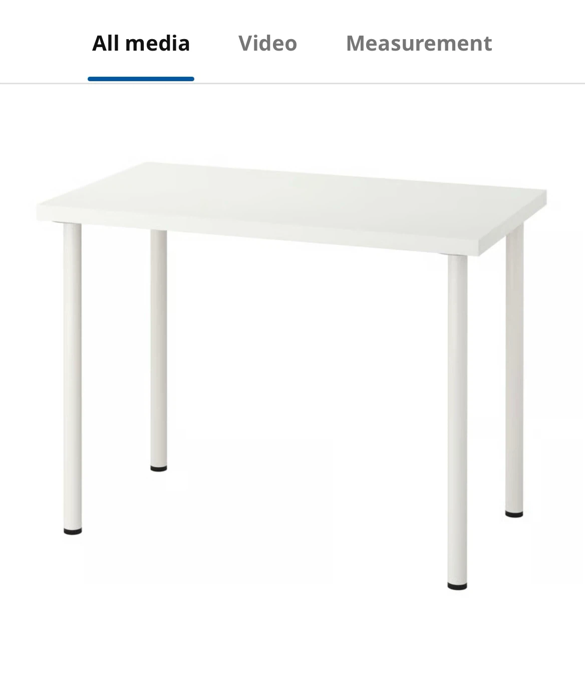White IKEA Desk/Table - photo 2