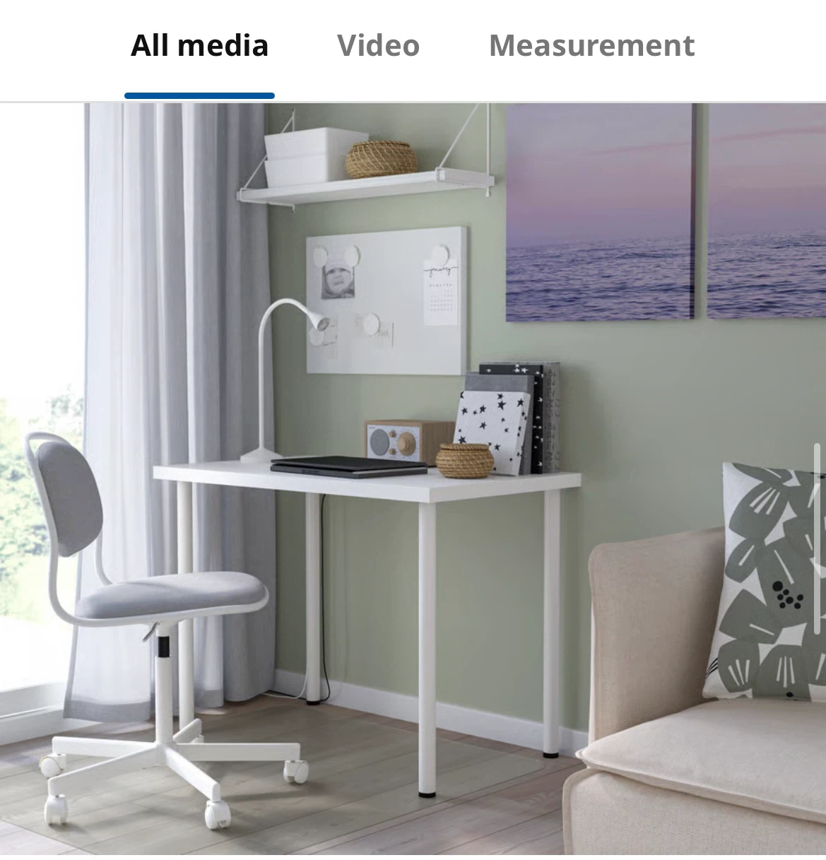White IKEA Desk/Table - photo 3