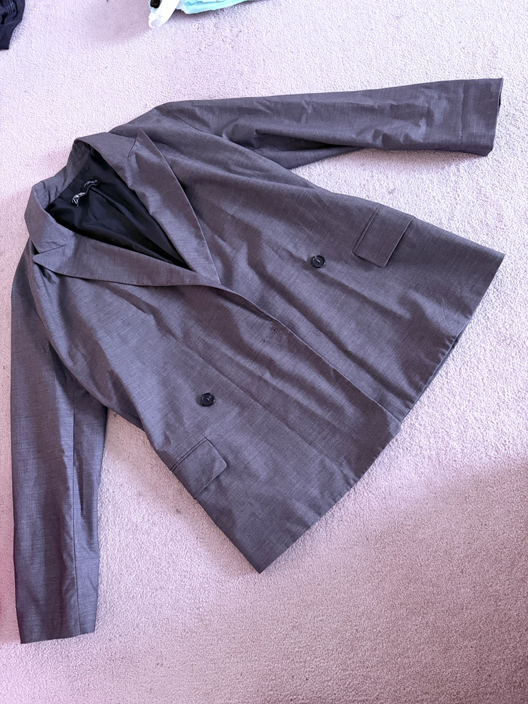 Zara Grey Blazer Jacket