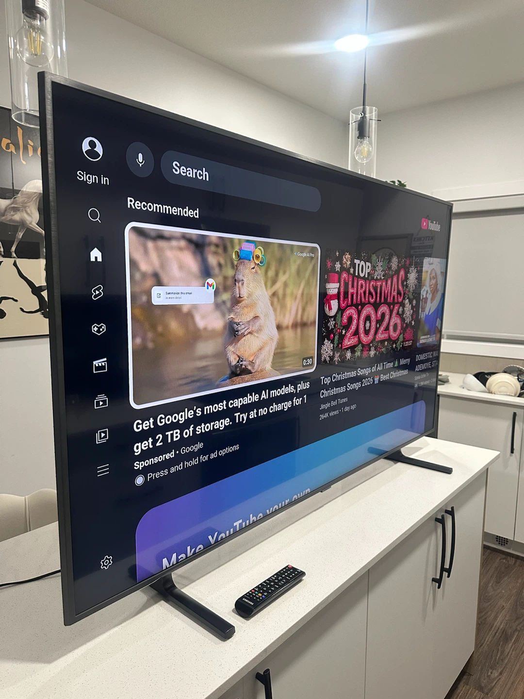 55-Inch Samsung 4K UHD Smart TV – Like New - photo 2