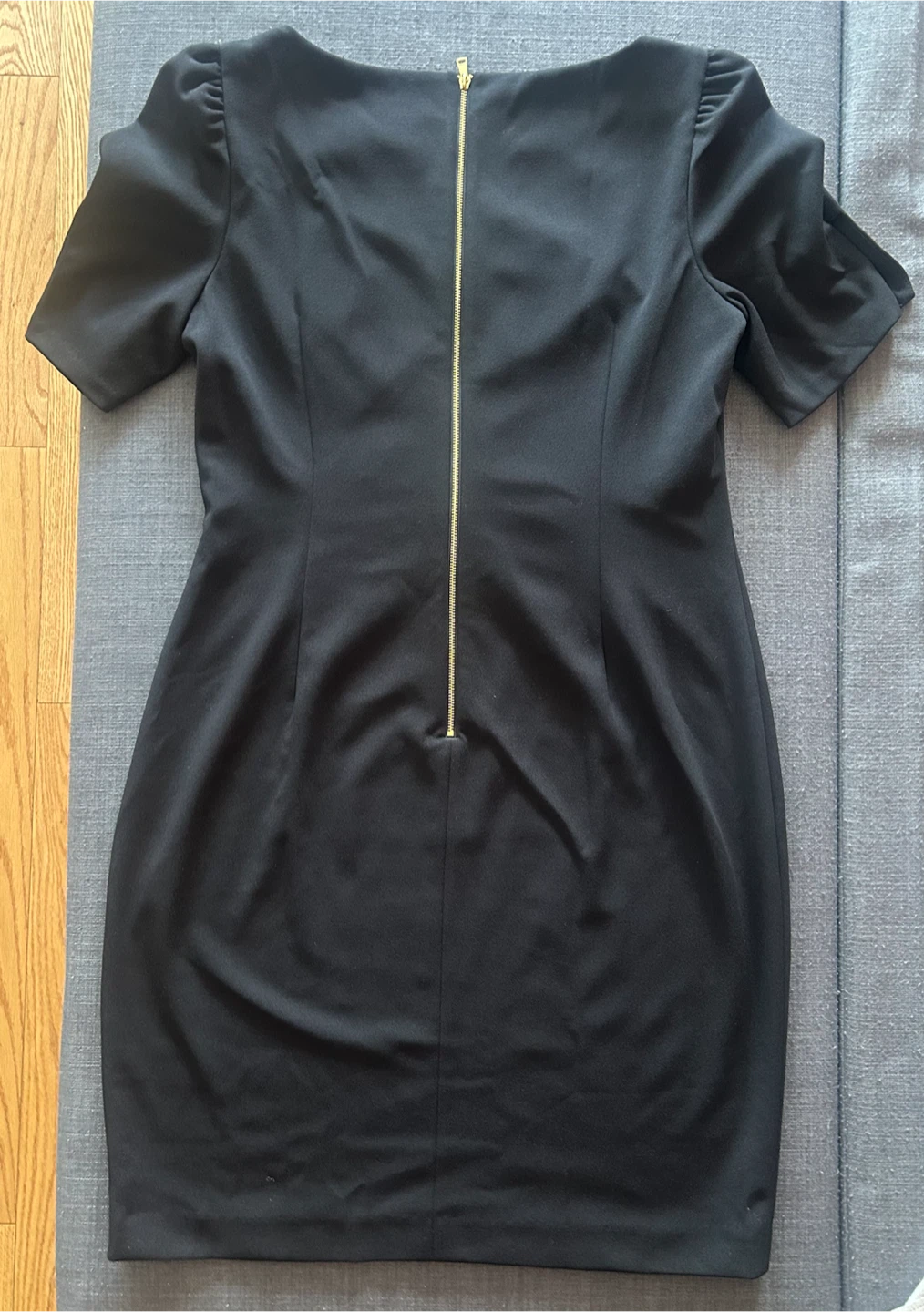 DKNY Black Ruched Sheath Dress - photo 2