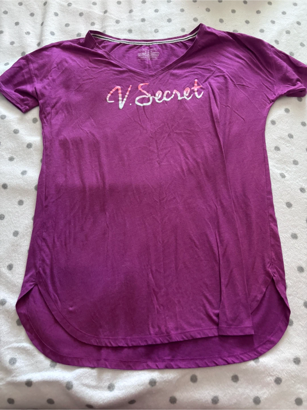 Victoria's Secret Purple V-Neck T-Shirt