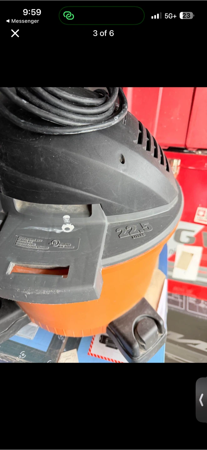 RIDGID 22.5L Wet/Dry Vacuum - photo 5