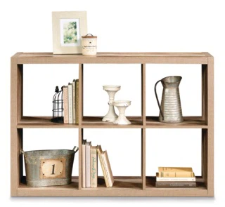 6-Cube Storage Unit - Faux Wood Finish