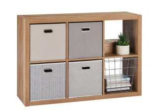 6-Cube Storage Unit - Faux Wood Finish - photo 2