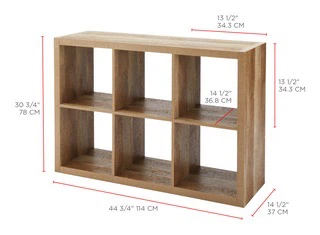 6-Cube Storage Unit - Faux Wood Finish - photo 3