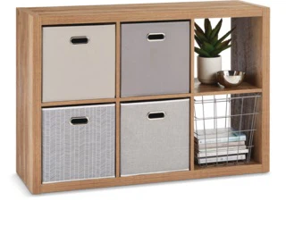 6-Cube Storage Unit - Faux Wood Finish - photo 4