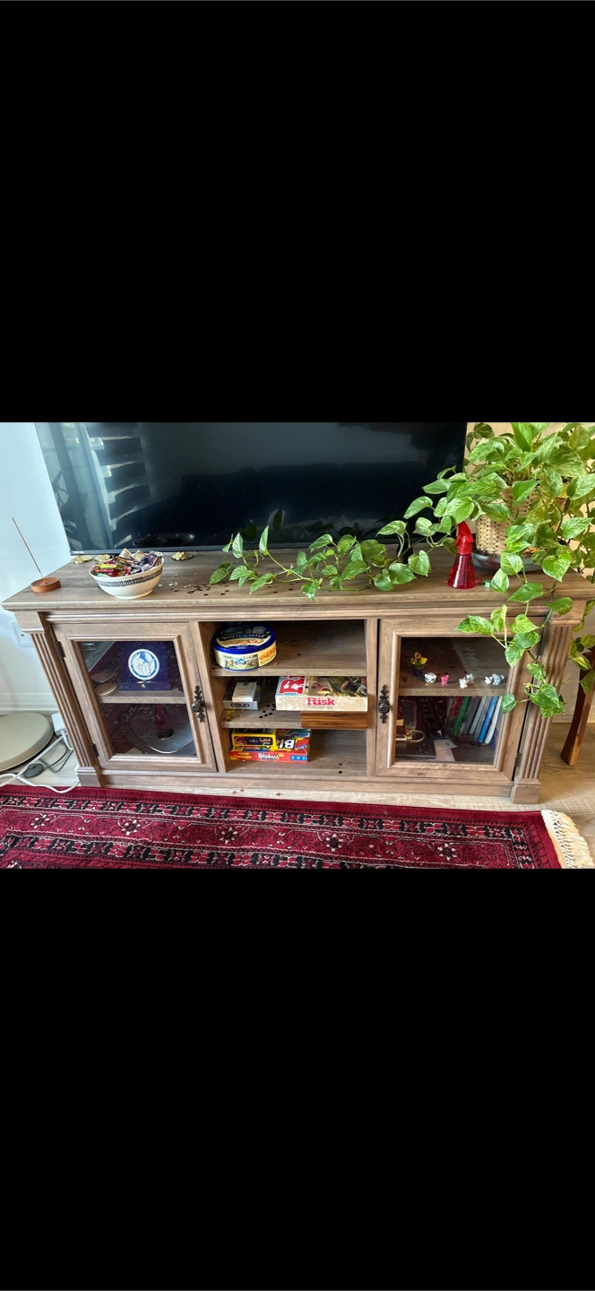 Wooden TV Stand Console vintage old style - photo 2