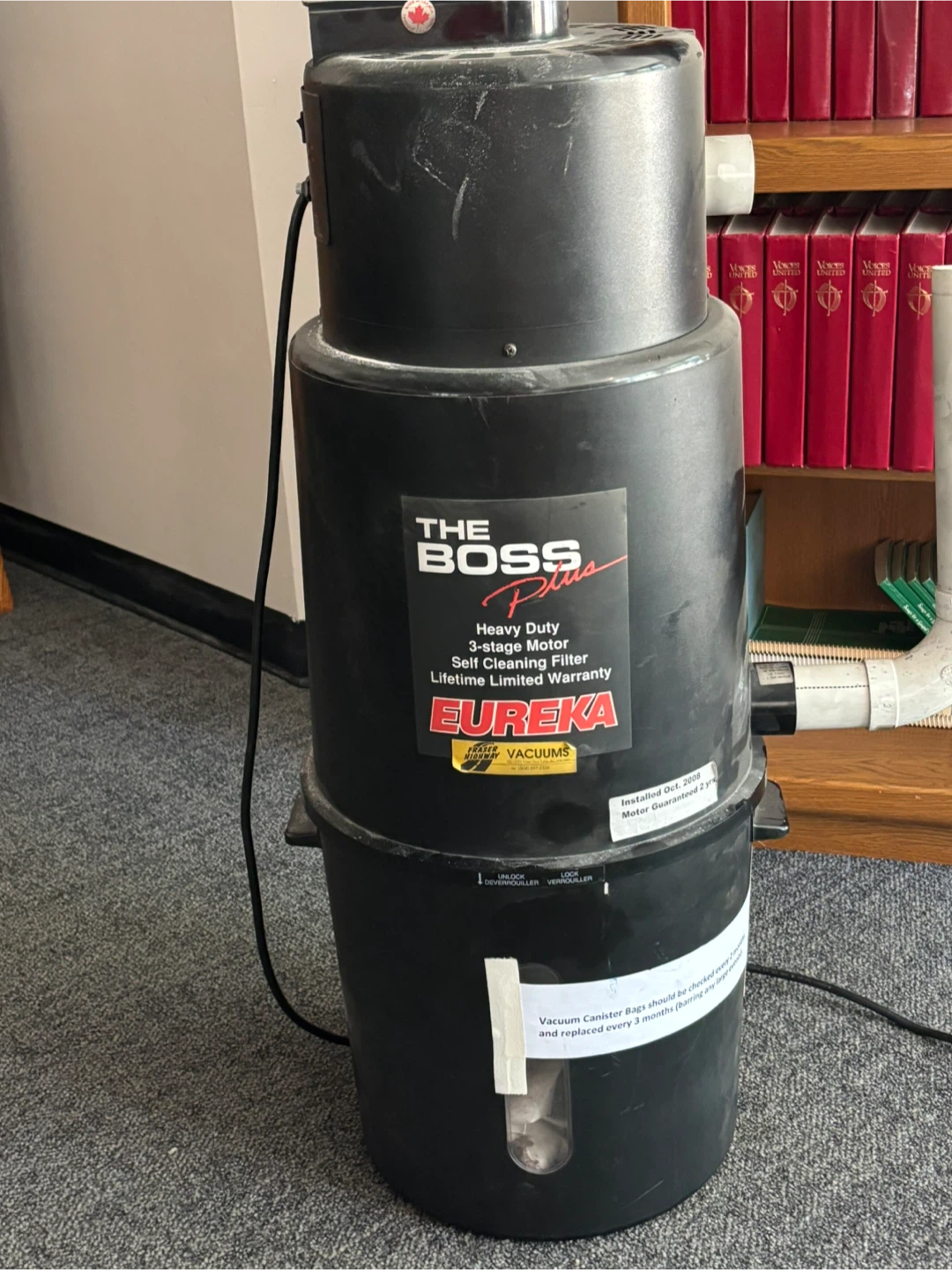 Eureka The Boss Plus Central Vacuum Unit