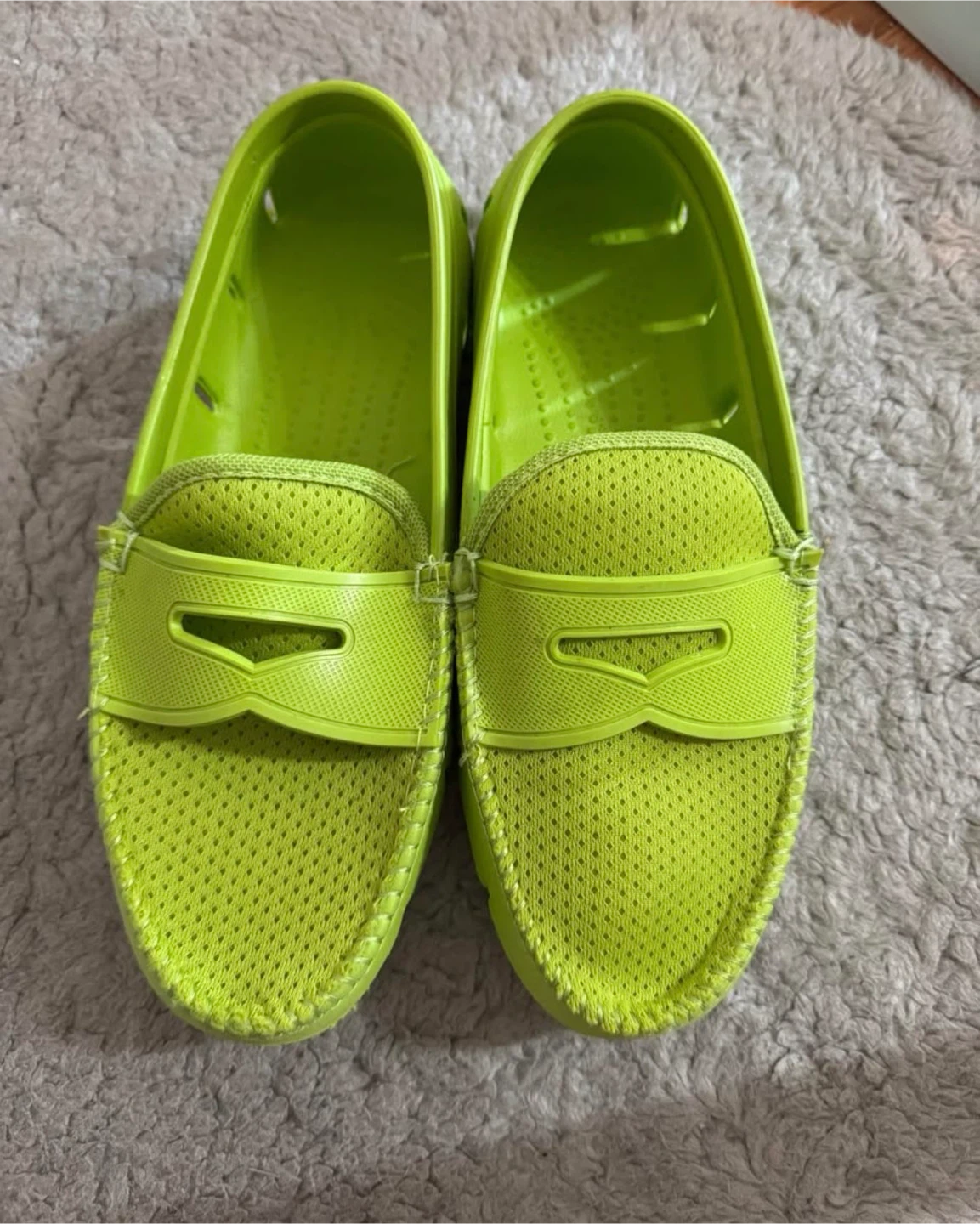 New Women Green Slip-On Loafers