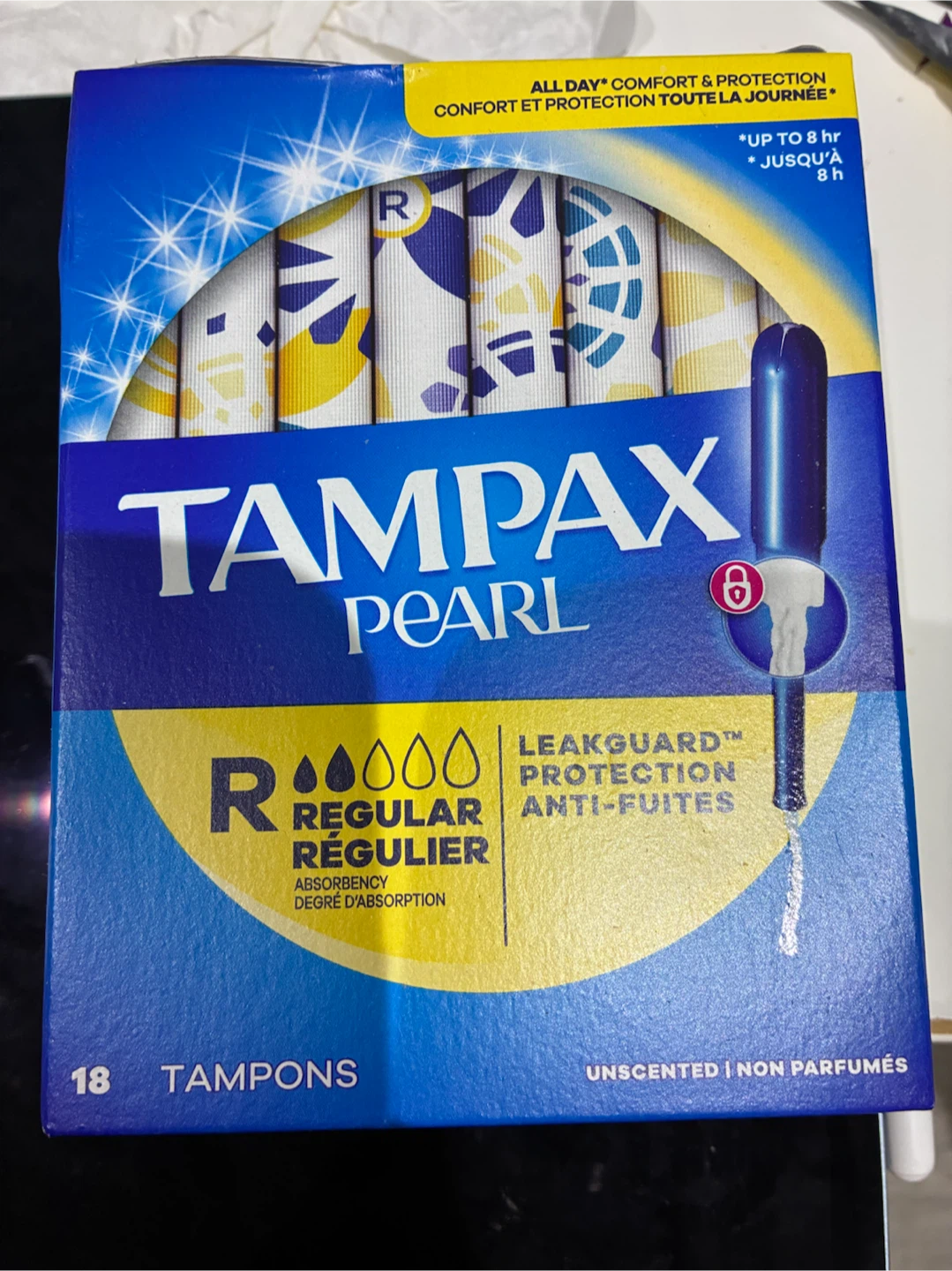 Tampax Pearl Regular Tampons - 18 Count