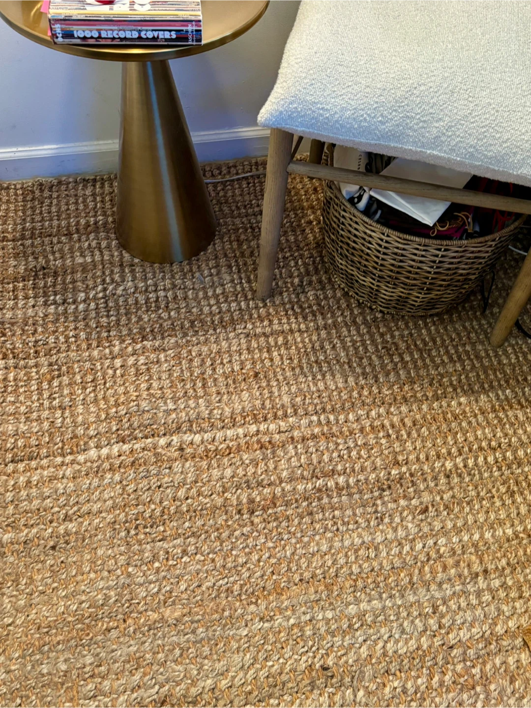 Jute Area Rug 104 in x 104 in