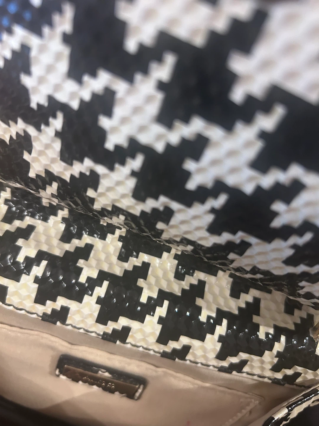 Aldo Houndstooth Mini Purse with Chain - photo 5