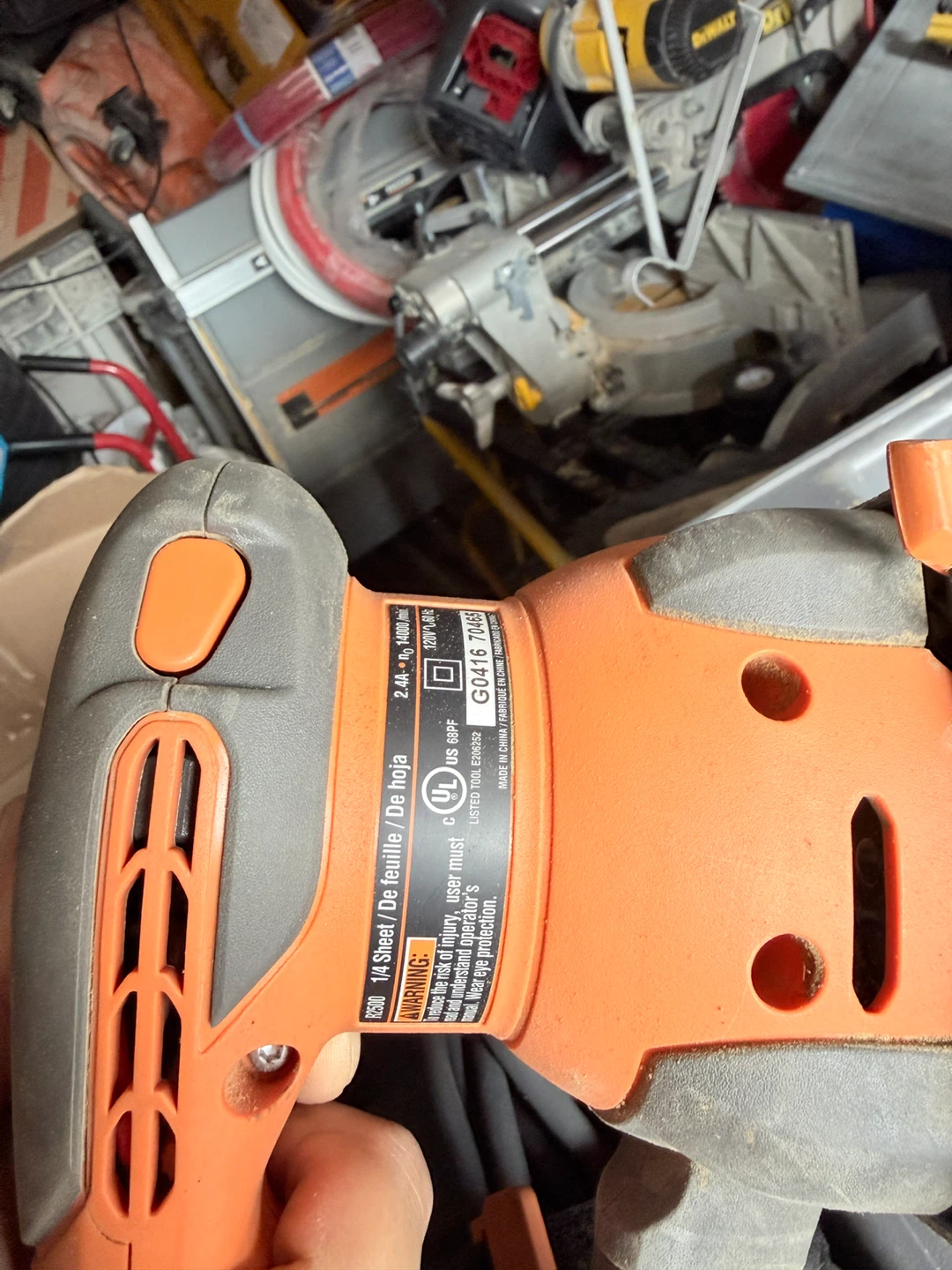 RIDGID R2500 1/4 Sheet Sander - photo 5