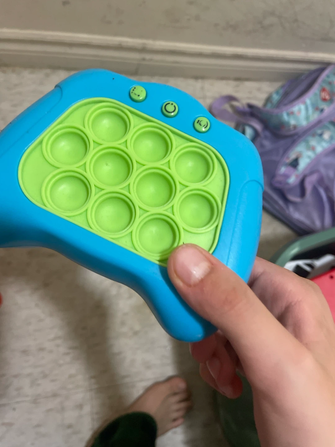 Blue and Green Pop It Toy Controller