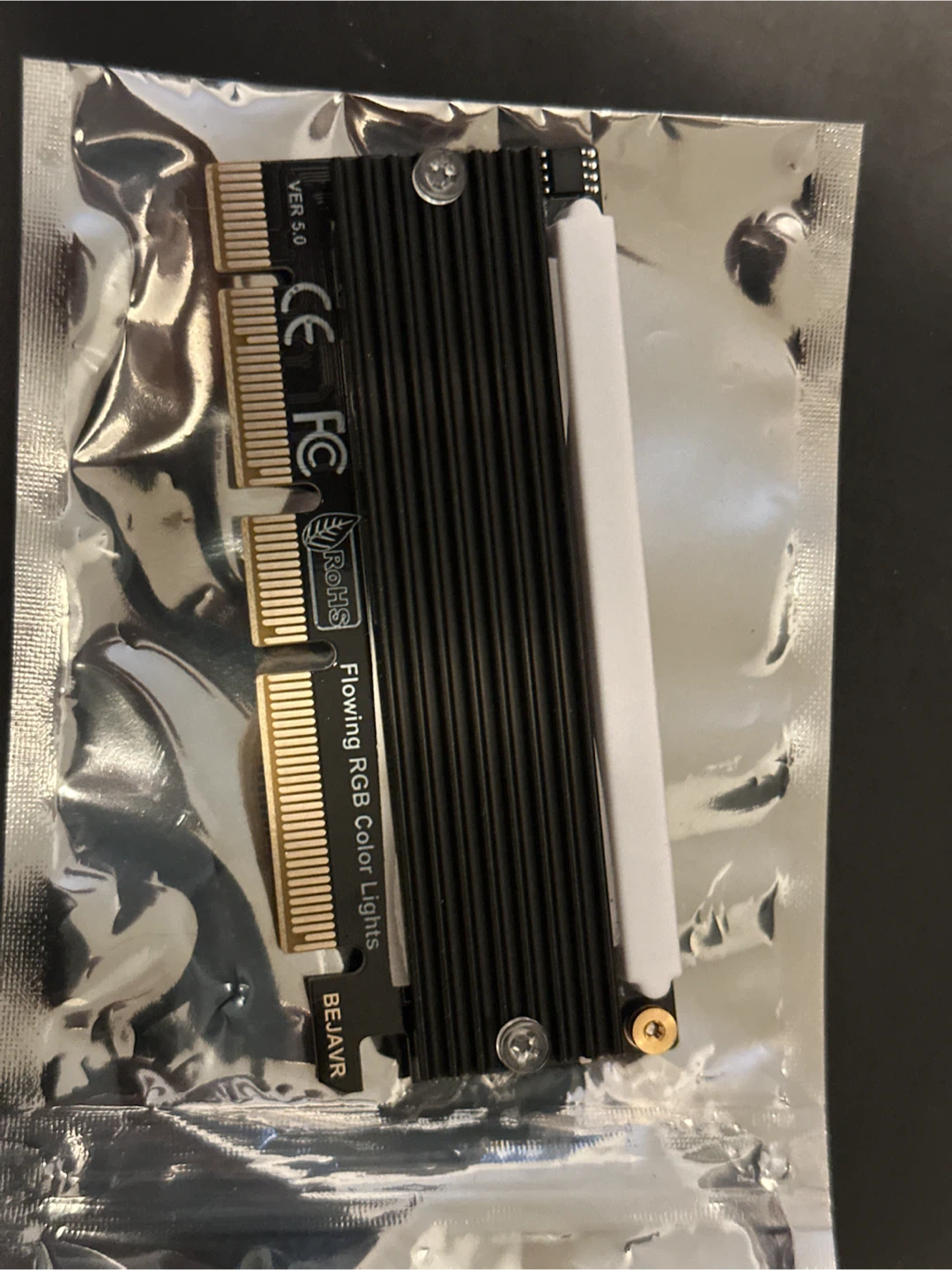 480 nvme stick with heating and pcie adaptor