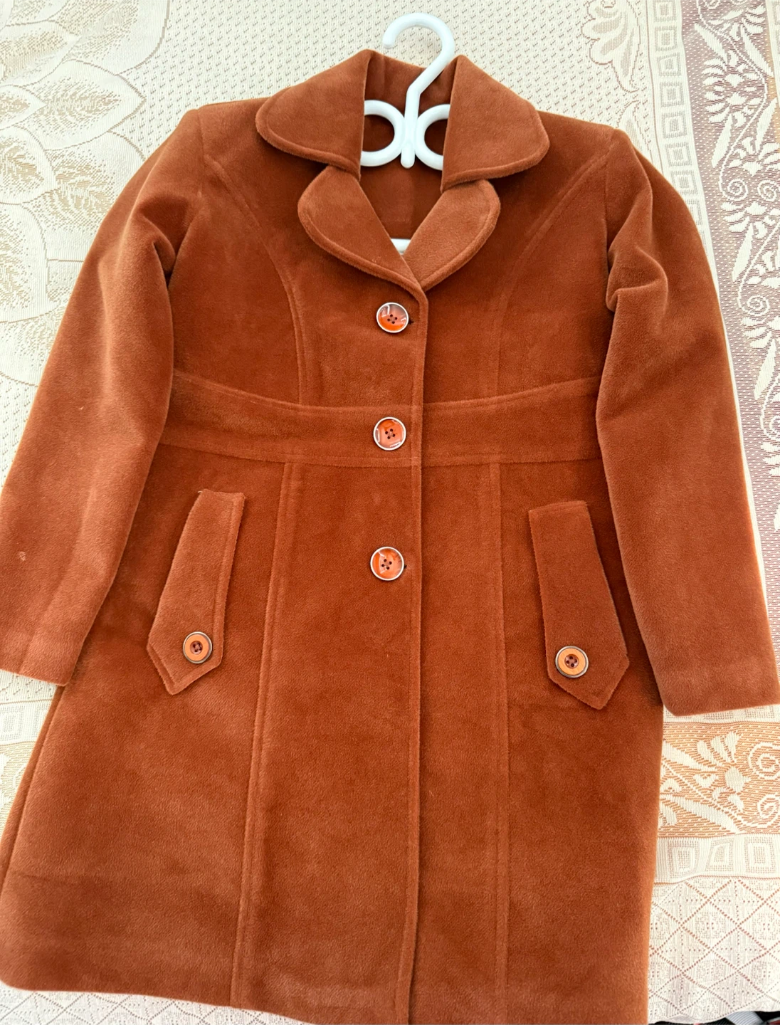 Brown Velvet Coat for girls