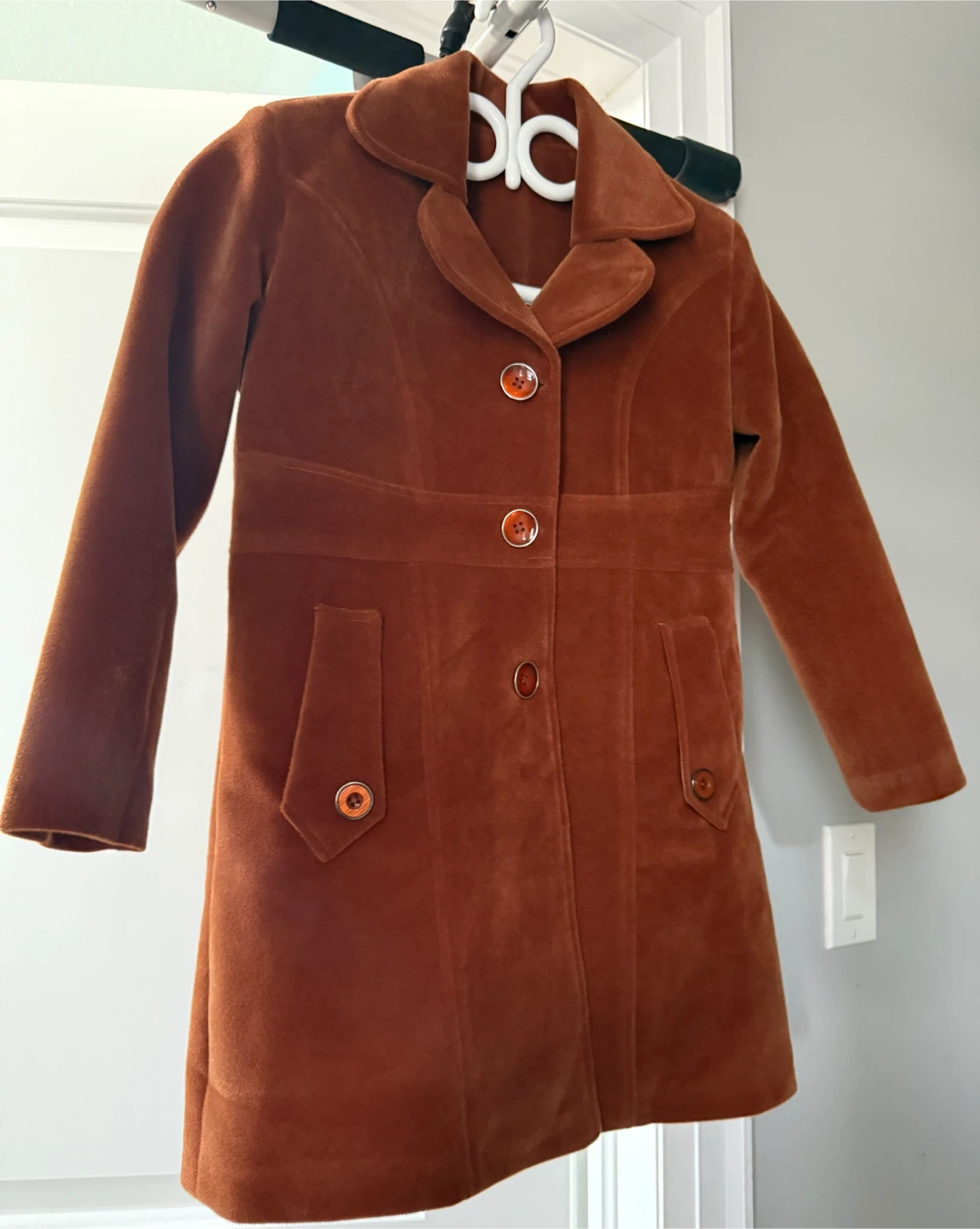 Brown Velvet Coat for girls - photo 2