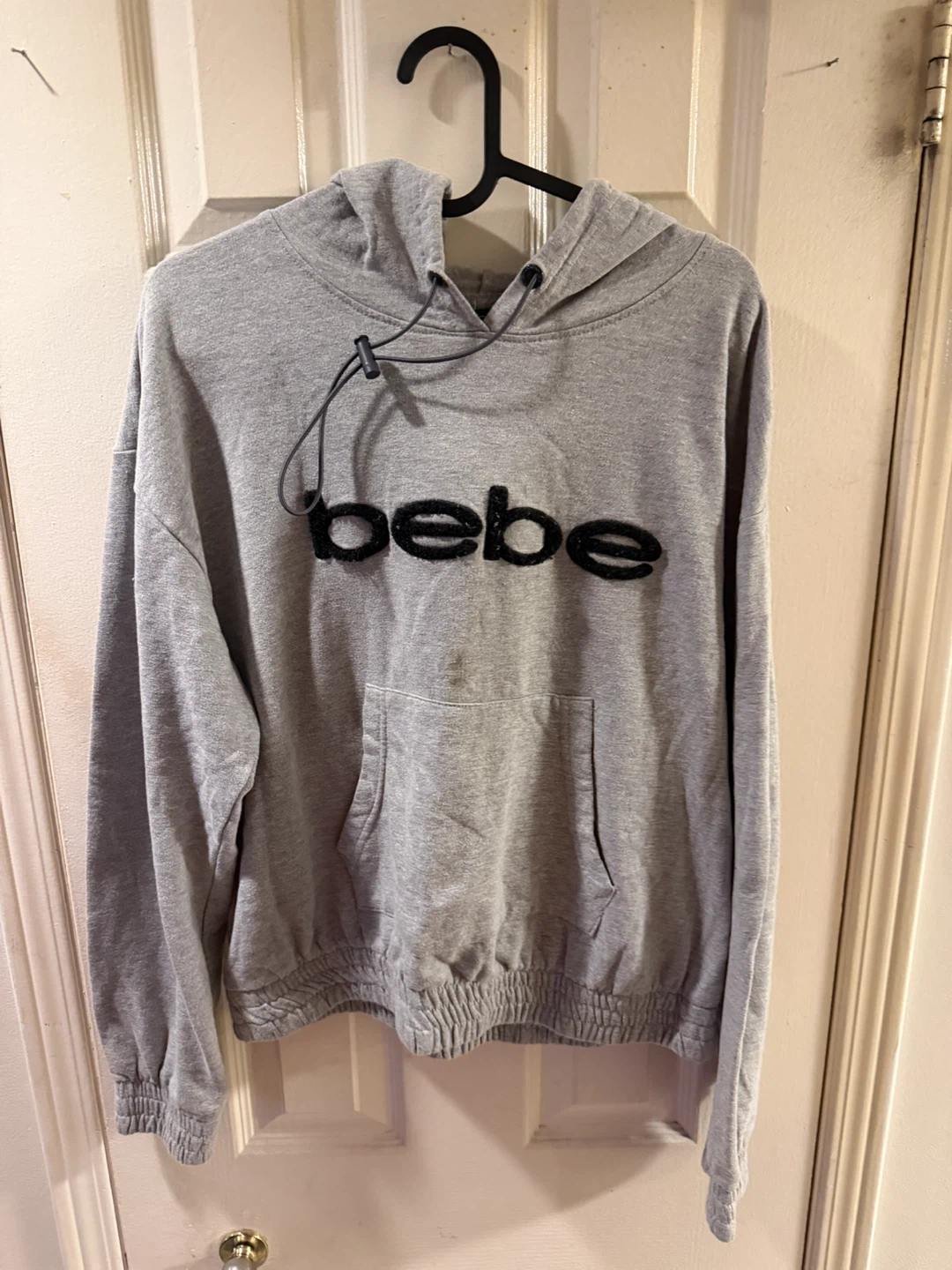 bebe Grey Hoodie with Black Logo - photo 2