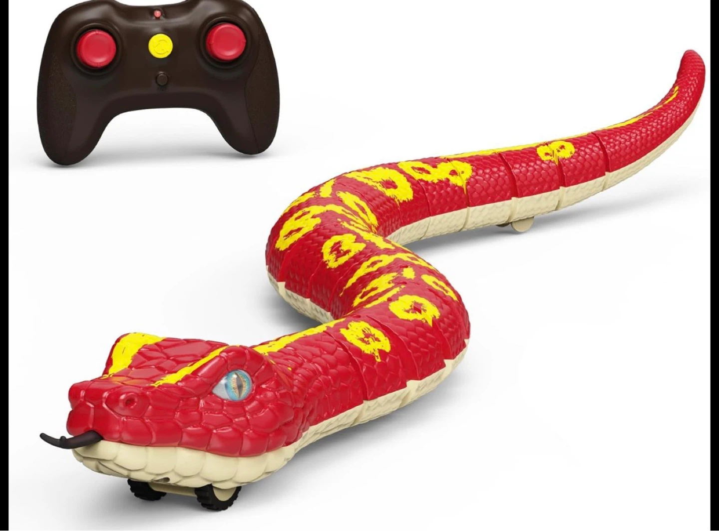 Red Python RC Snake Toy with Remote