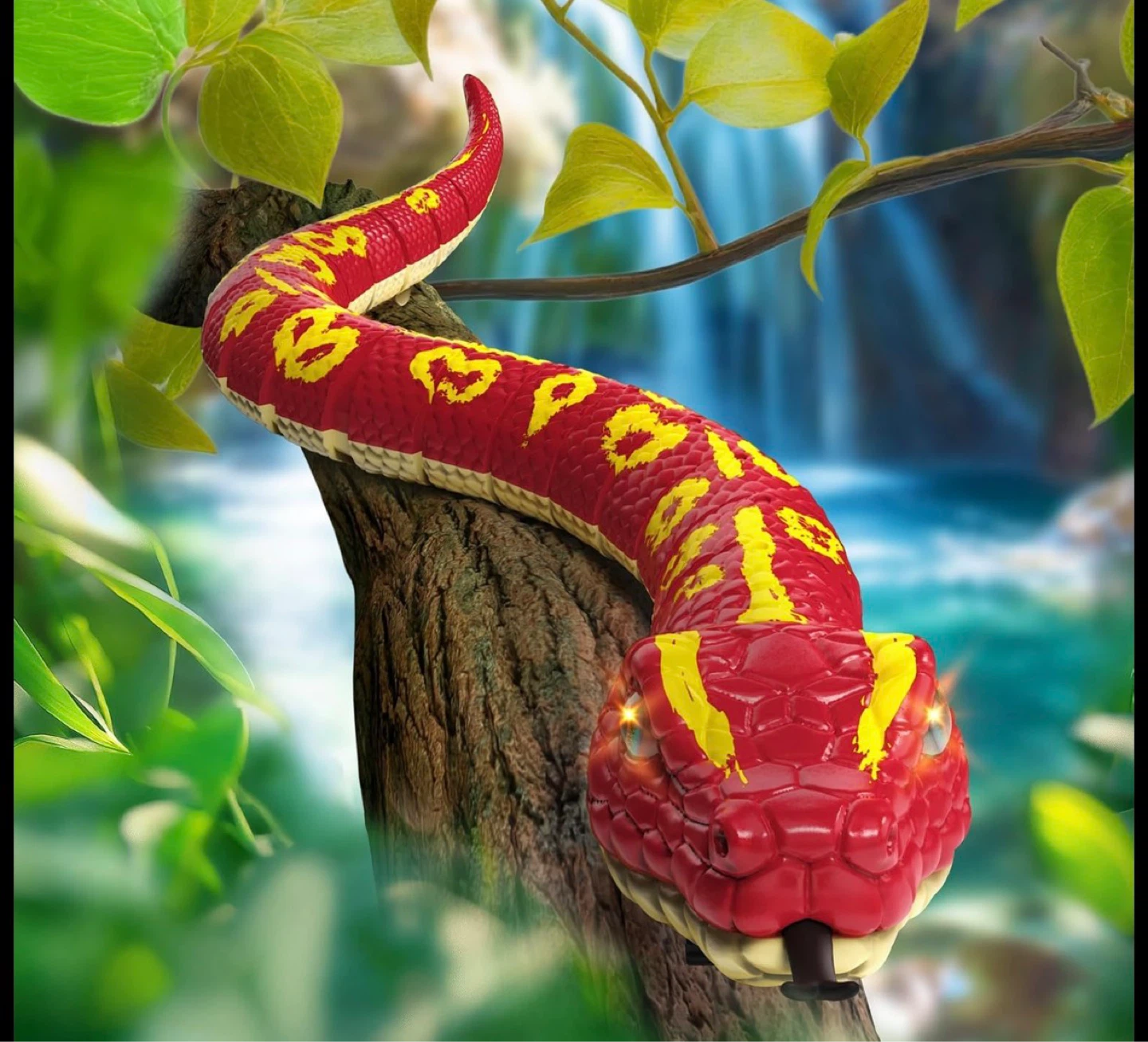 Red Python RC Snake Toy with Remote - photo 2