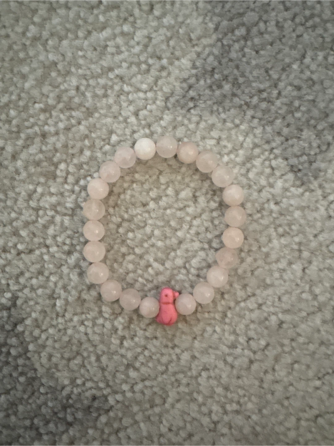 Rose Quartz Penguin Bracelet