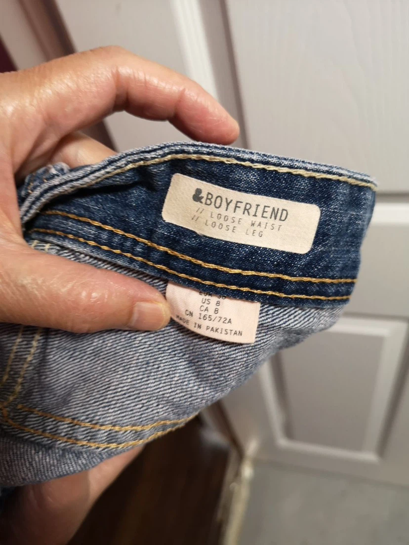 Denim Boyfriend Shorts - Size 8 - photo 2
