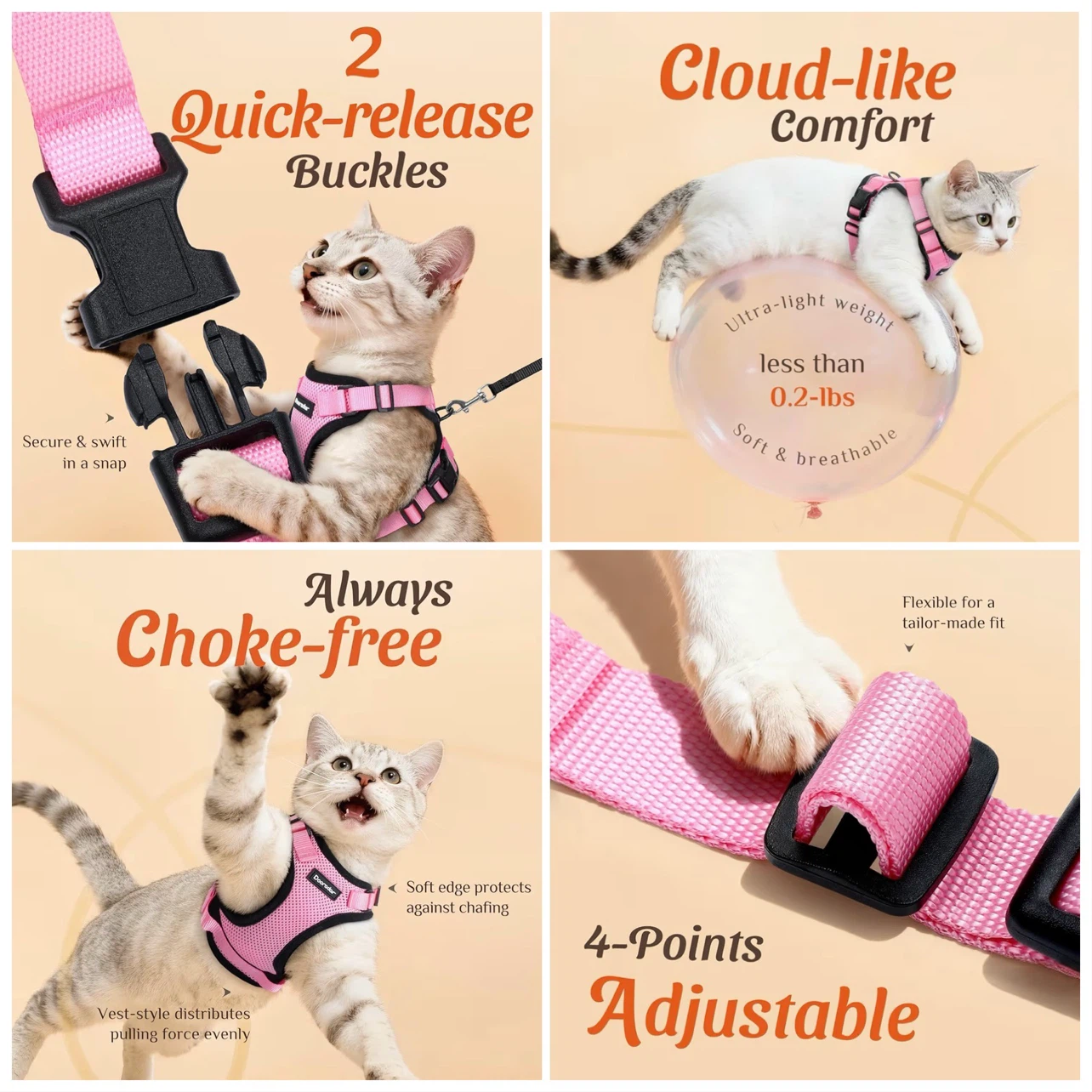 Dooradar Pet Harness - for Cats or XS | Toy Dogs - photo 2