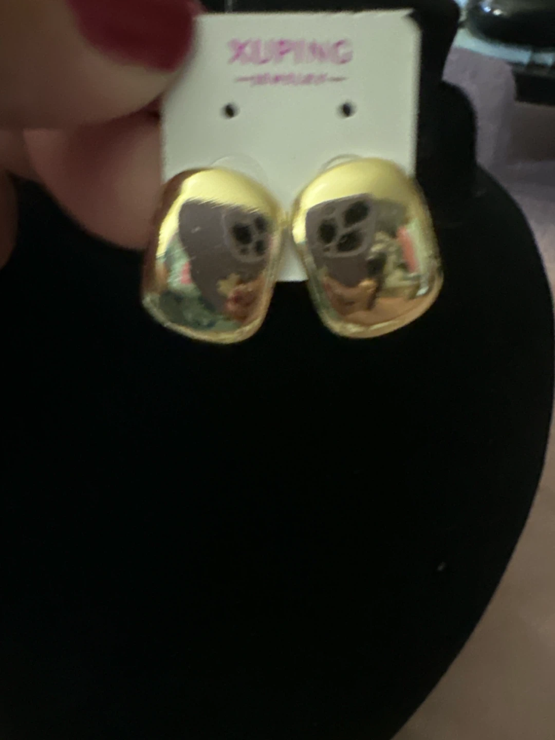 14k Gold Tone laminated Hoop Earrings - photo 2
